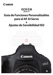 Canon EOS-1D Mark IV Guía De Funciones Personalizables