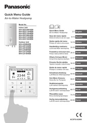 Panasonic WH-SXC16H9E8 Guía De Menús