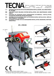 TECNA 5220WP Instalacion, Empleo, Mantenimiento, Recambios