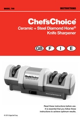 Chef's Choice Diamond Hone 700 Manual De Instrucciones