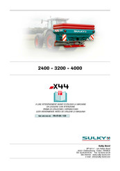 Sulky Burel X44 4000 Manual Del Usuario