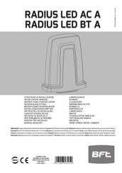 BFT RADIUS LED AC A Manual De Instrucciones