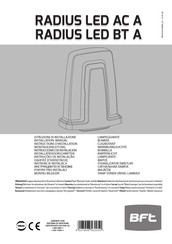 BFT RADIUS LED BT A Manual De Instrucciones