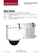 Moog Igloo Dome IGDW75CS-3 Instrucciones De Instalación Y Funcionamiento