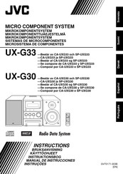 JVC UX-G33 Manual De Instrucciones