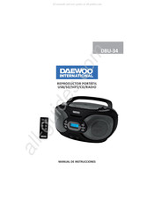 Daewoo DBU-34 Manual De Instrucciones