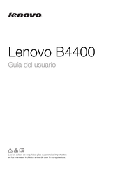 Lenovo B4400 Guia Del Usuario