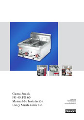 Franke FG 40 Manual De Instalación, Uso Y Mantenimiento