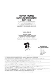 Ravaglioli RAV1155K Traducción De Las Instrucciones Originales