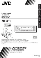 JVC KD-S611 Manual De Instrucciones