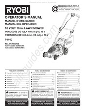 Ryobi P1100 Manual Del Operador