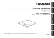 Panasonic AW-HHD100E Manual De Instrucciones De Funcionamiento