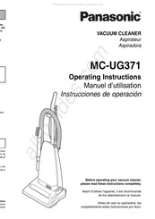 Panasonic MC-UG371 Instrucciones De Operación