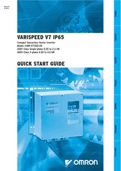 Omron VARISPEED V7 IP65 Guia De Inicio Rapido