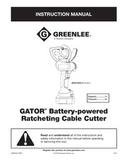 Textron GREENLEE GATOR ESR1000LX Manual De Instrucciones