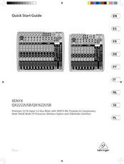 Behringer XENYX QX1622USB Guia De Inicio Rapido