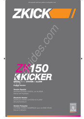 Kicker ZKICK ZK150 Manual Del Propietário