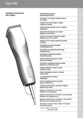 Wahl 1250 Traducción Del Manual De Uso Original