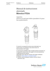 Endress+Hauser Nivector FTI26 Manual De Instrucciones Abreviado