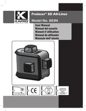 Kapro 883N Prolaser 3D All- Lines Manual Del Usuario