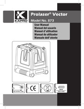 Kapro Prolaser Vector 873 Manual Del Usuario