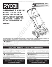 Ryobi RY40803 Manual Del Operador