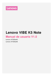 Lenovo A7020a48 Manual De Usuario