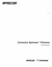 Precor Spinner Chrono Guia Del Usuario