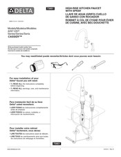 Delta CASSIDY 4297-DST Serie Manual De Instrucciones