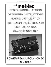 ROBBE POWER PEAK LIPOLY 300 EQ Manual De Uso