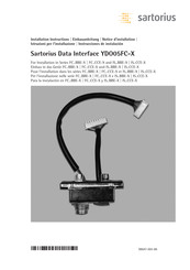 Sartorius YDO05FC-X Instrucciones De Instalación