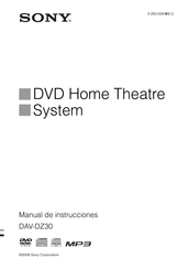 Sony DAV-DZ30 Manual De Instrucciones
