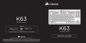 Corsair K63 WIRELESS Manual De Instrucciones