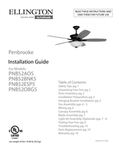 Ellington Penbrooke PNB52AO5 Guia De Instalacion