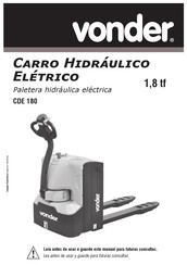 vonder CDE 180 Manual De Instrucciones