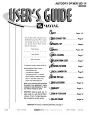 Maytag MD6200 Guía De Usuario