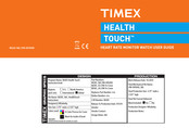 Timex HEALTH TOUCH W265 Manual De Instrucciones