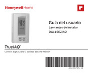Honeywell Home TrueIAQ DG115EZIAQ Guia Del Usuario