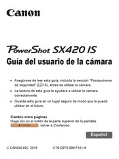 Canon PowerShot SX420 IS Guia Del Usuario