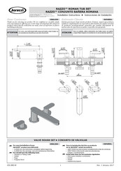 Jacuzzi RAZZO Instrucciones De Instalación