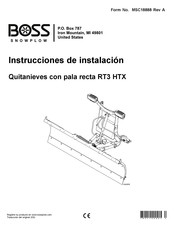 Boss Snowplow RT3 HTX Instrucciones De Instalación