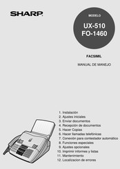 Sharp UX-510 Manual De Manejo