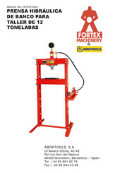 ABRATOOLS FORTEX MACHINERY ftx12002 Manual Del Propietário