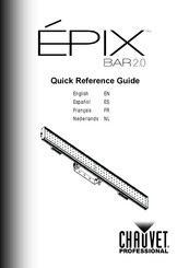 Chauvet Professional EPIX BAR 2.0 Guía De Referencia Rápida