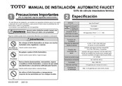 Toto EcoPower TEL5GMY Manual De Instalación