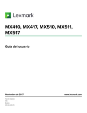 Lexmark MX517 Guía De Usario