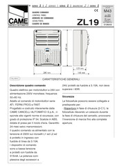 Came Z Serie Manual De Instrucciones