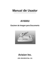 Avision AV600U Manual Del Usario