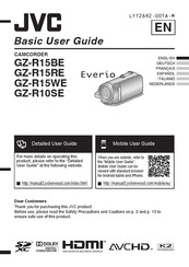 JVC Everio GZ-R10SE Guia Basica Del Usuario