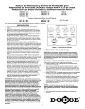 Dodge TORQUE-ARM HXT 6B Manual De Instalacion Y Partes